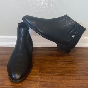 Lemar Black Leather Boots